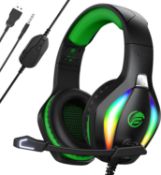 RRP £15.29 - Fachixy FC100 Gaming Headset for PS4, PS5, PC, Xbox, Switch, Gamer Headset with Mic,