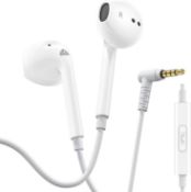 RRP £8.99 - Ludos ZENITH Wired Earbuds in-Ear Headphones, 2 Year Warranty, Earphones with