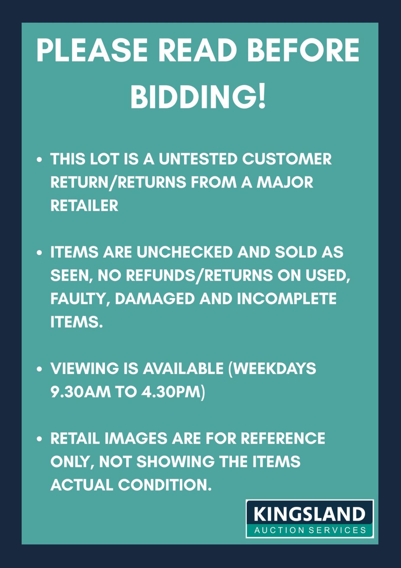 CUSTOMER RETURN FROM MAJOR RETAILER - Image 3 of 3