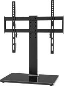 $23 Universal TV Stand - Table Top TV Stand for 27-60 inch LCD LED TVs - 6 Level Height Adjustable T