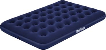 $16 Bestway Double Air Bed, Inflatable Outdoor, Indoor Airbed, Quick Inflation, Flocked Double Size