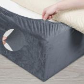 $25 DUJUIKE Divan Bed Base Wrap Cover, Velvet Bed Frame Cover, Elastic Around The Base Of Your Bed,