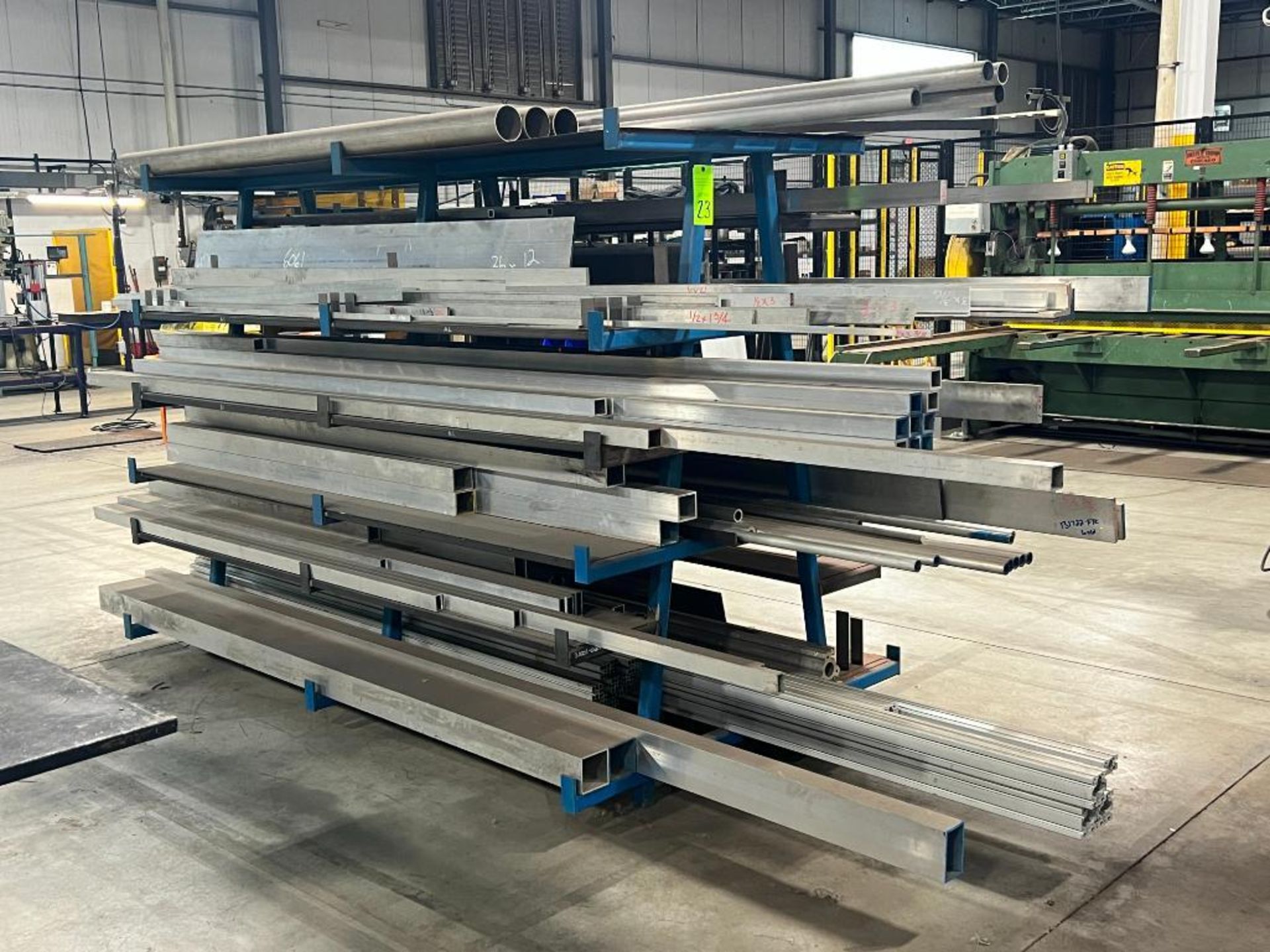 Zund Material Rack Materials Rack and contents. Rack measures: 60in x 102in x 76in ...