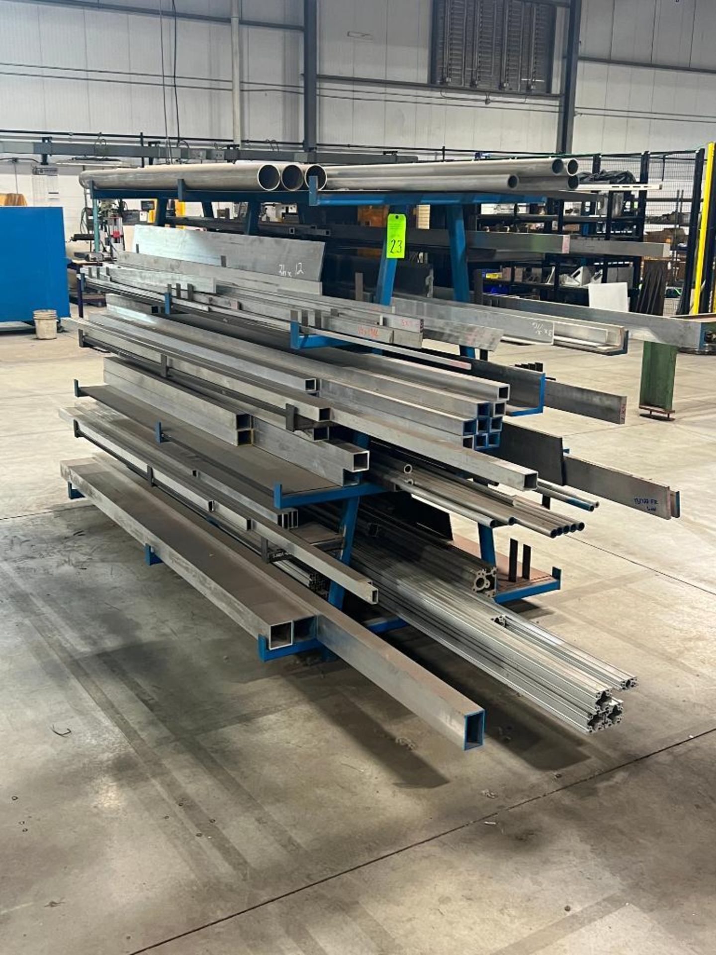 Zund Material Rack Materials Rack and contents. Rack measures: 60in x 102in x 76in ...