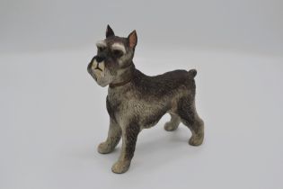 Boehm Porcelain Schnauzer Dog Sculpture, 1980