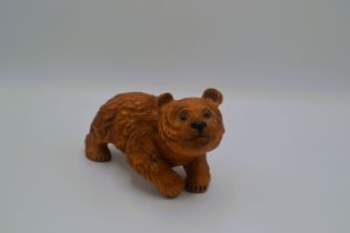 Boehm Porcelain Brown Bear Prototype Model Sculpture, 1985