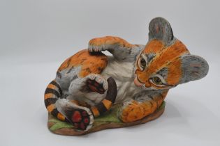 Boehm Porcelain Baby Ocelet Sculpture, 1976