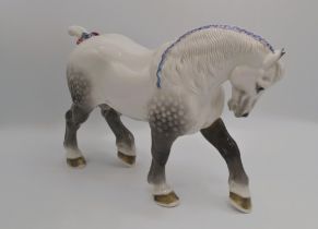 Boehm Porcelain Percheron Stallion, 1950, Rare