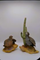 Boehm Porcelain Mearns Quail, Pair, 1963