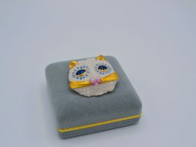 Boehm Porcelain Kitty Cat Pin/Pendant, With Box, 1995