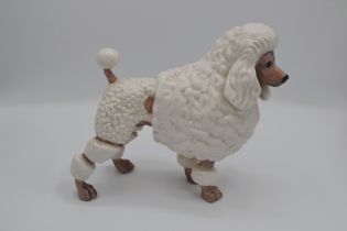Boehm Porcelain French White Poodle Dog Sculpture, 1952, Rare