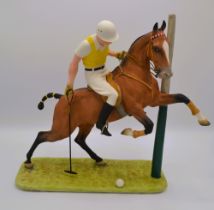Boehm Porcelain Polo Player Sculpture, 1957, Rare