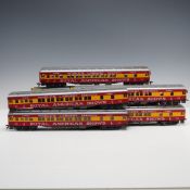 5pc Rivarossi HO Scale Royal American Shows Passenger Cars