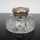 Tiffany & Co. Sterling Silver and Cut Crystal Inkwell