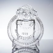 EAPG Native American Chief Advertising Tip Tray