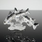 Swarovski Silver Crystal Three South Sea Fish Figurine
