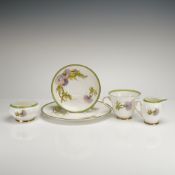 A 5-Piece Royal Doulton Glamis Thistle Porcelain Tea Service
