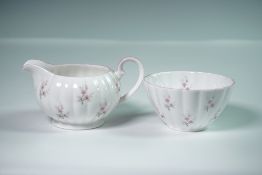 2pc Royal Tuscan Cream and Sugar Set, Pink Floral