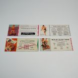 4pc Collection of Vintage Advertising Pin-Up Ink Blotter Ephemera