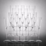 20pc Glass Champagne Flutes