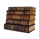 A 5-Volume Collection of Franklin Library Leather-Bound Works. Franklin Library, 1977-1980.