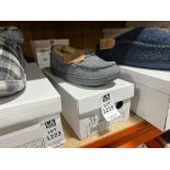 JO & JOE MINI NEW HAMPSHIRE KIDS SLIPPERS GREY (UK 1)