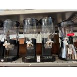 BLACK DOUBLE CEREAL DISPENSER