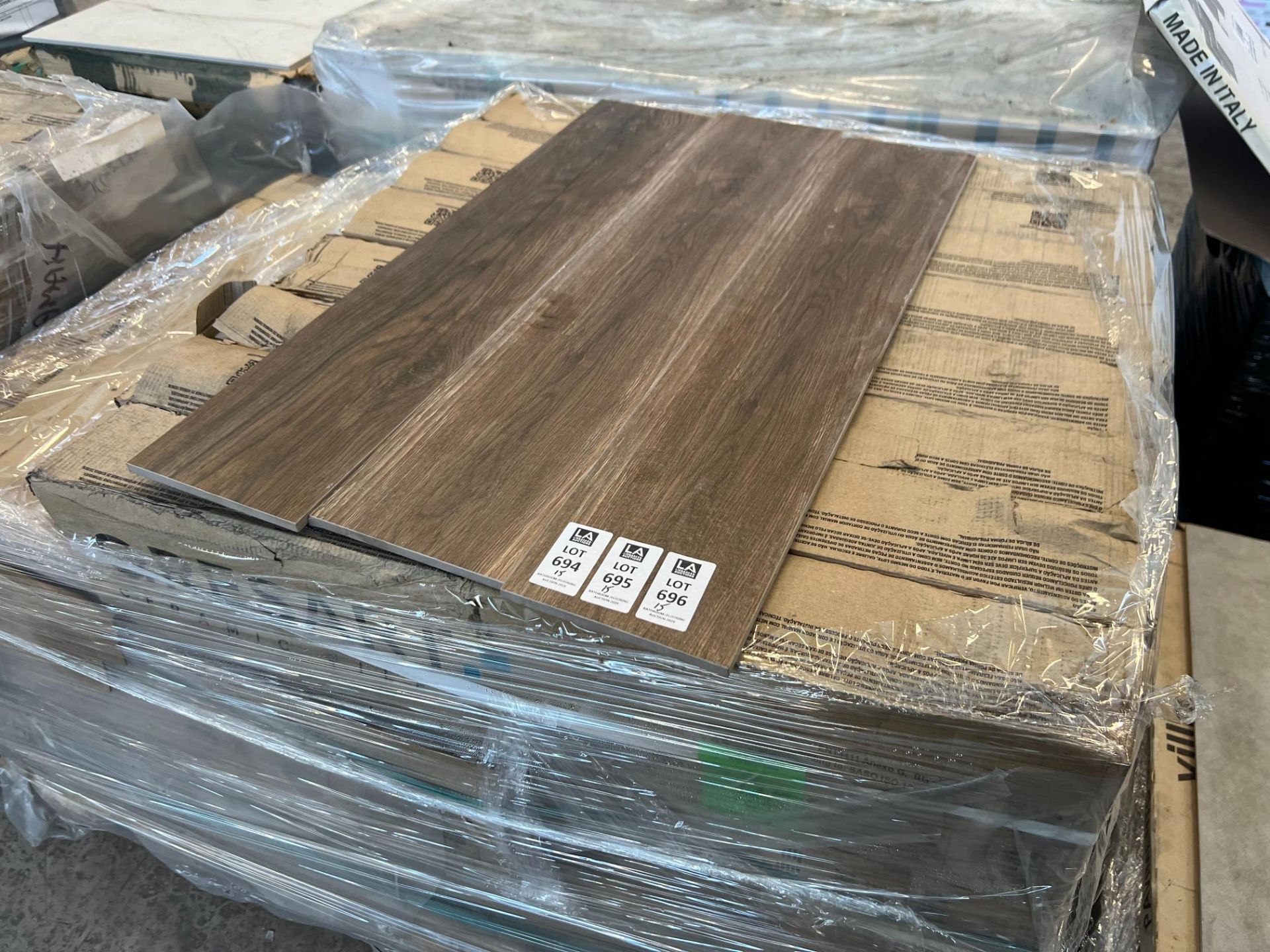 15X BOXES GRESART WOOD EFFECT TILES 15CM X 75CM OAK BROWN 1.13SQM PER BOX - Image 2 of 2