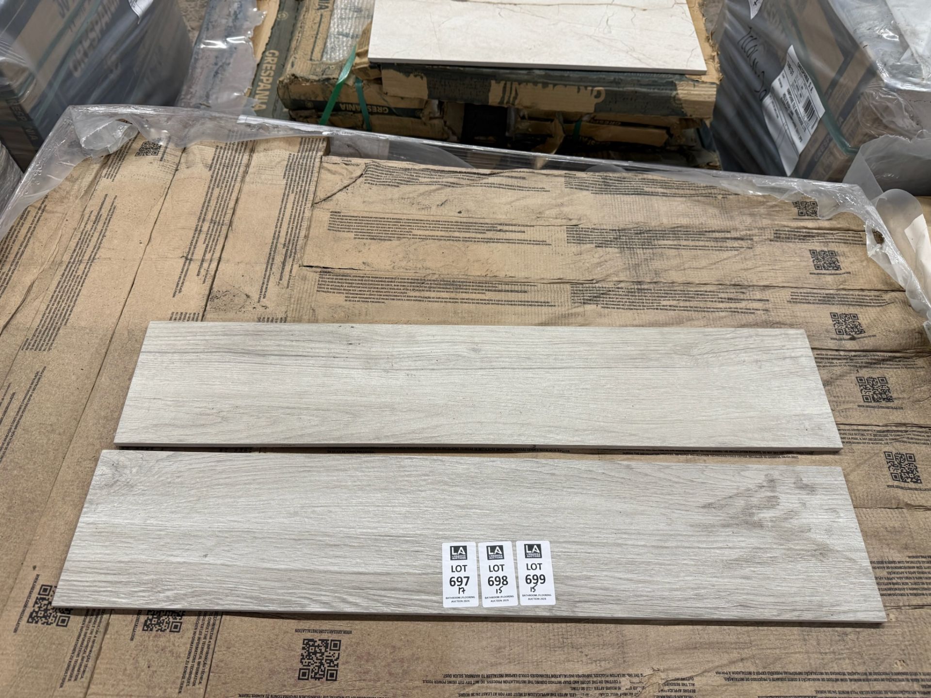 17X BOXES GRESART WOOD EFFECT TILES 15CM X 75CM OAK TORTORA 1.13SQM PER BOX