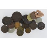 Tokens (24) 18th-20thC plus an earlier Lion of St Mark jeton.