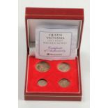 Maundy Set 1901 GEF with a strange golden tone in a mondern box