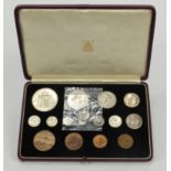 Proof Set 1937 * (15 coins +1) Crown to Farthing including Maundy Set. *The Florin and the Penny are