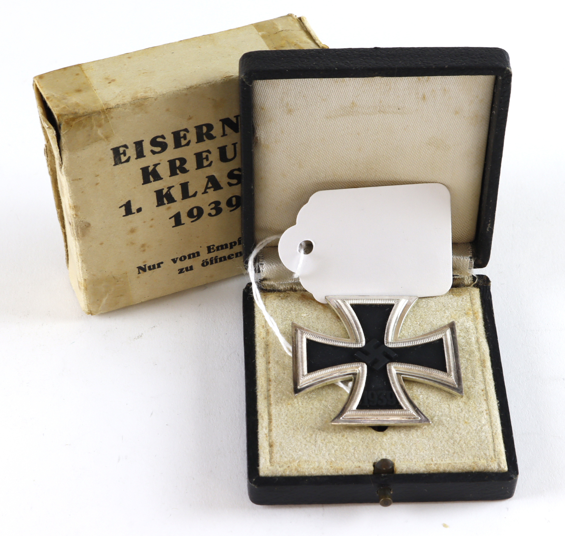 Iron Cross 1st Class with Box & rare original paper carton. 65 Klein ...