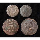 Tokens etc, 17thC (4): London, East Smithfield, I. Hutton & G. Jerrard Farthing, London #929, GF;