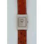 Boucheron Reflet, stainless steel, case ref. 153.9098.41, circa 1980s. The silver dial, ribbed