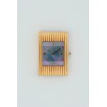 Boucheron Reflet, 18ct yellow gold, case ref.AD 3599. The tahitian mother of pearl dial with gold