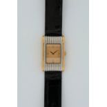 Boucheron Reflet, steel and gold, case ref. 153.9097.47, circa 1980s. The gilt dial with gilt Arabic