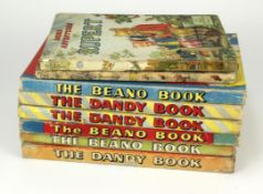 Beano & Dandy interest. A collection of eight 1950s childrens annuals, comprising Beano, Dandy &