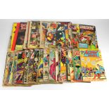 Comics. A collection of various comics, circa 1960s - 1970s, including Marvel & DC, titles include
