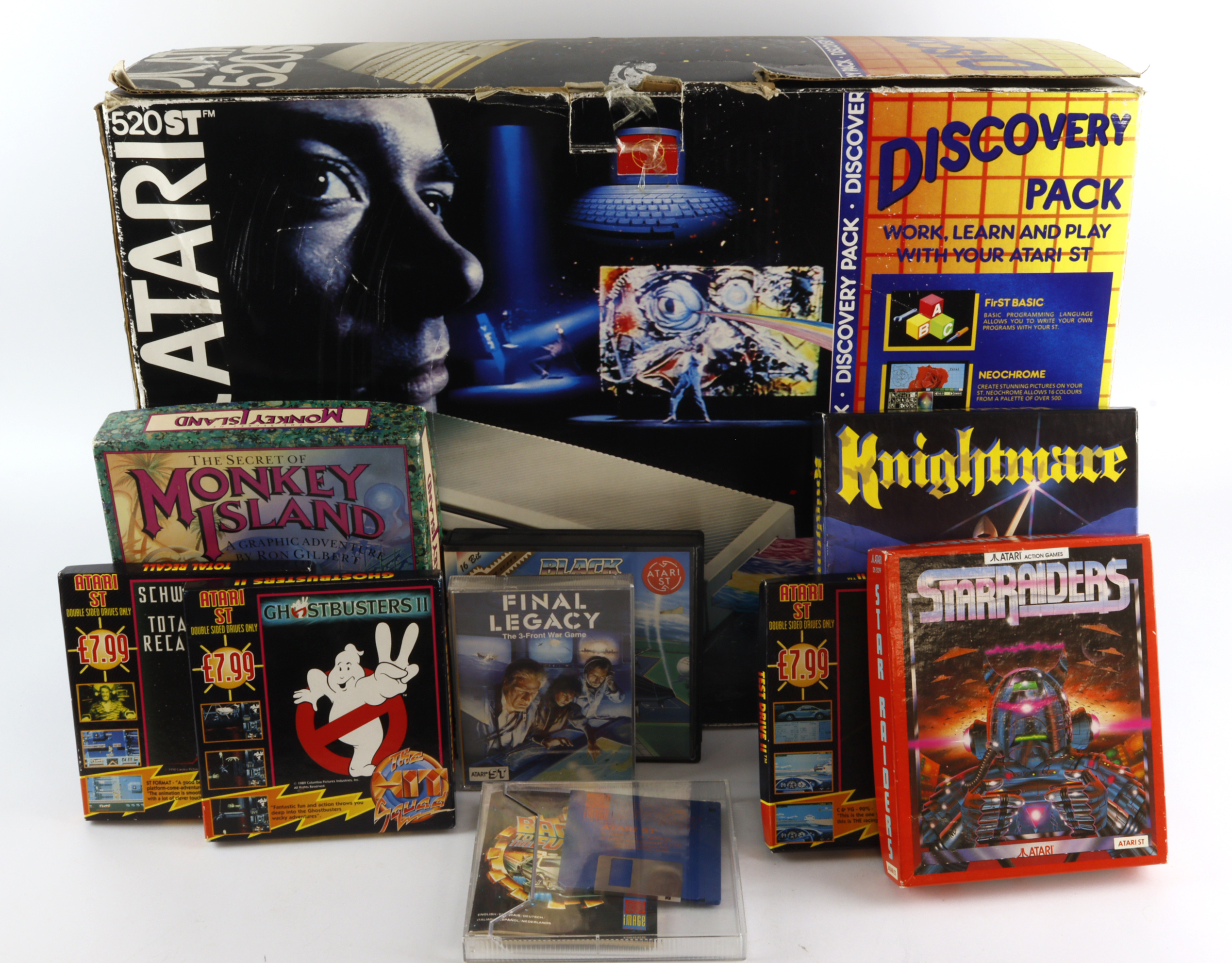 Atari 520st Ridge Racer Atari 520ST Discovery Pack, contained in original box, together with a ...