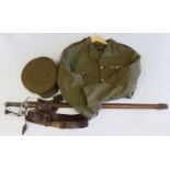 WW2 officers uniform to Lieut- Colonel Smith Royal Artillery complete with his jacket, trousers,