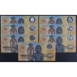 Australia 10 Dollars (7) issued 1988 signed Fraser & Johnston, Commemorative Issue polymer note, a