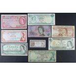 British Commonwealth (9), a collection of Queen Elizabeth II portrait notes, British Caribbean