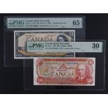 Canada (2), 50 Dollars dated 1954, modified design, signed Beattie & Coyne, serial A/H 5044675 (
