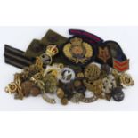 British (mostly) Metal and cloth badges, titles & buttons. (approximately 57)