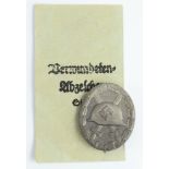 German WW2 wound badge in silver in packet of issue.