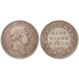 Three Shillings Bank Token 1812 large head, S.3770, aVF.