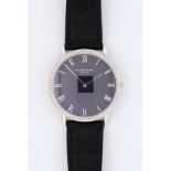 Patek Phillipe Calatrava, 18ct white gold, ref. 3588-1, circa 1970s. The blue sigma dial with