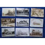 Postcards, Middlesex, 45 cards of Ashford with 11 various views of the War Memorial including RP's