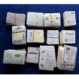 Trade stickers, Merlin approx. 1200 stickers in part sets, some near sets, many series noted